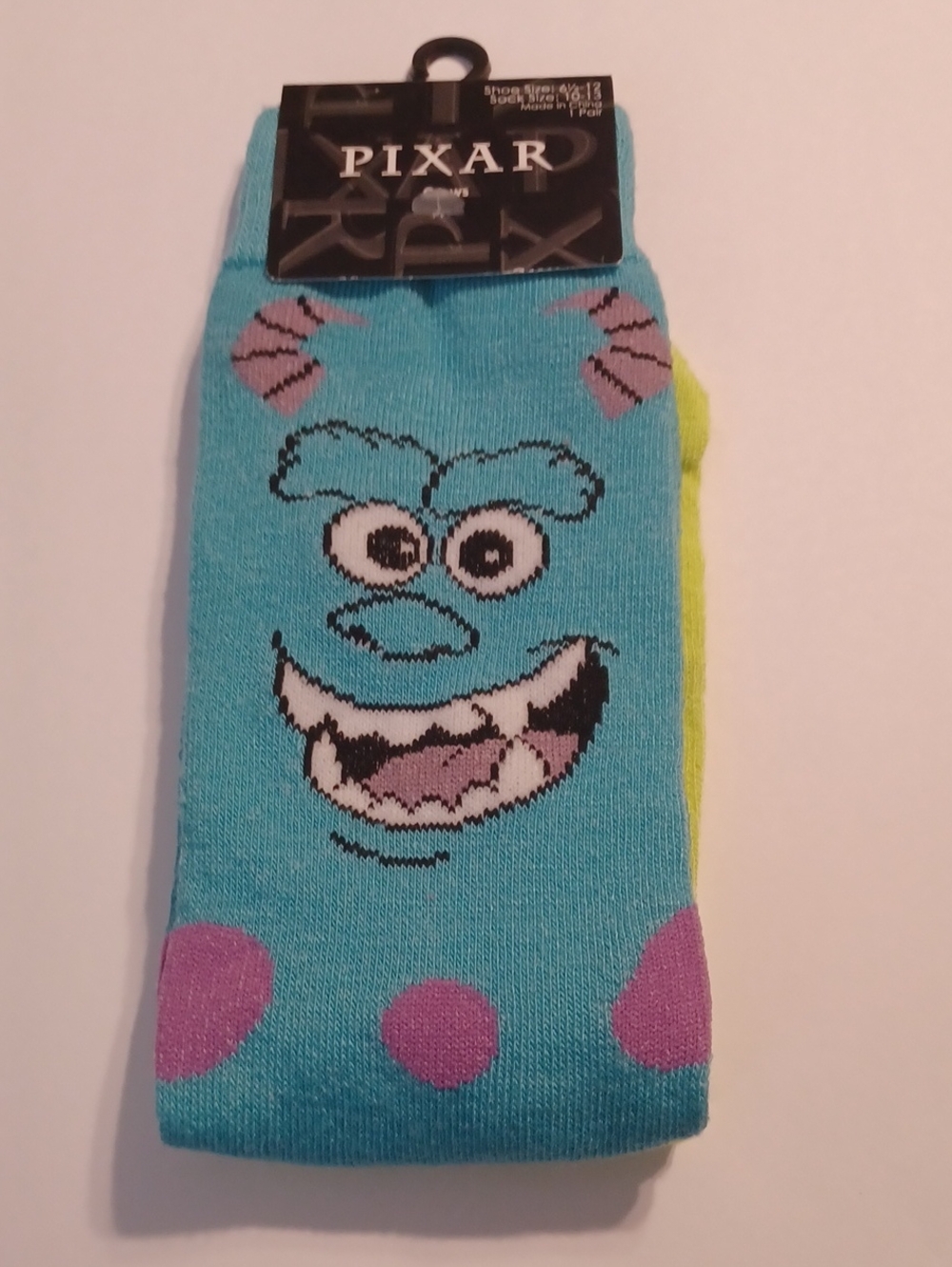 Pixar Sulley & Mike Monster Inc. Socks